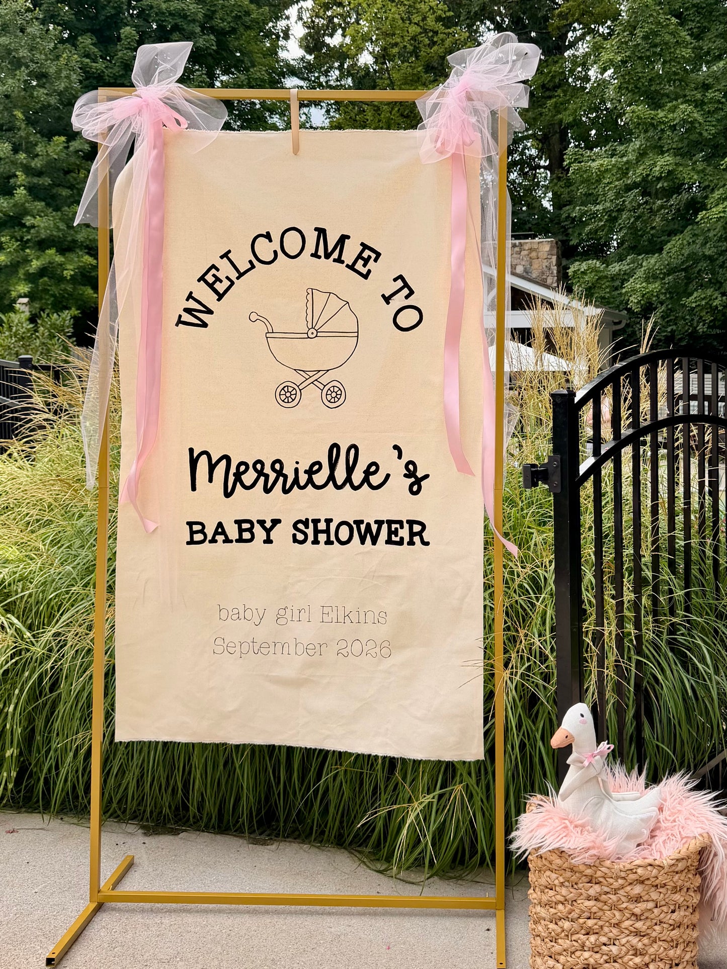 Custom Hand Painted 3ft x 6ft Canvas Banner