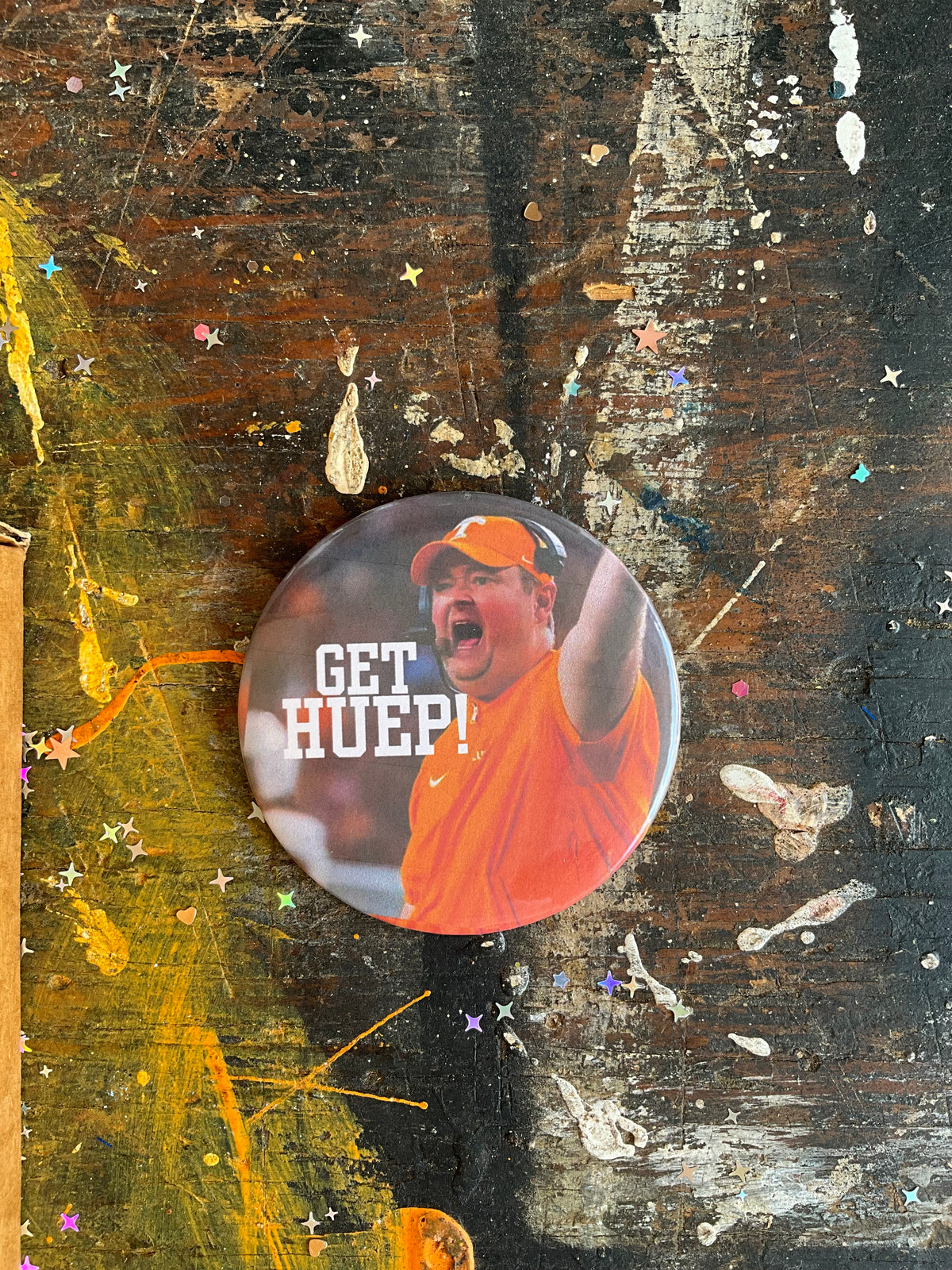 "GET HUEP!" button
