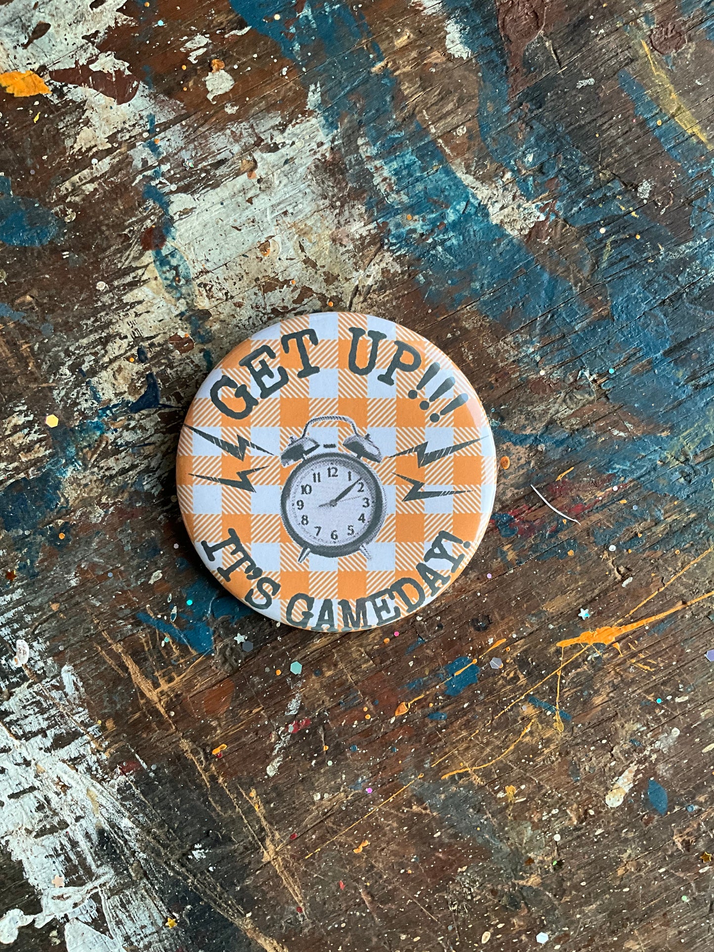 "Get Up!!! It's Gameday!" Button