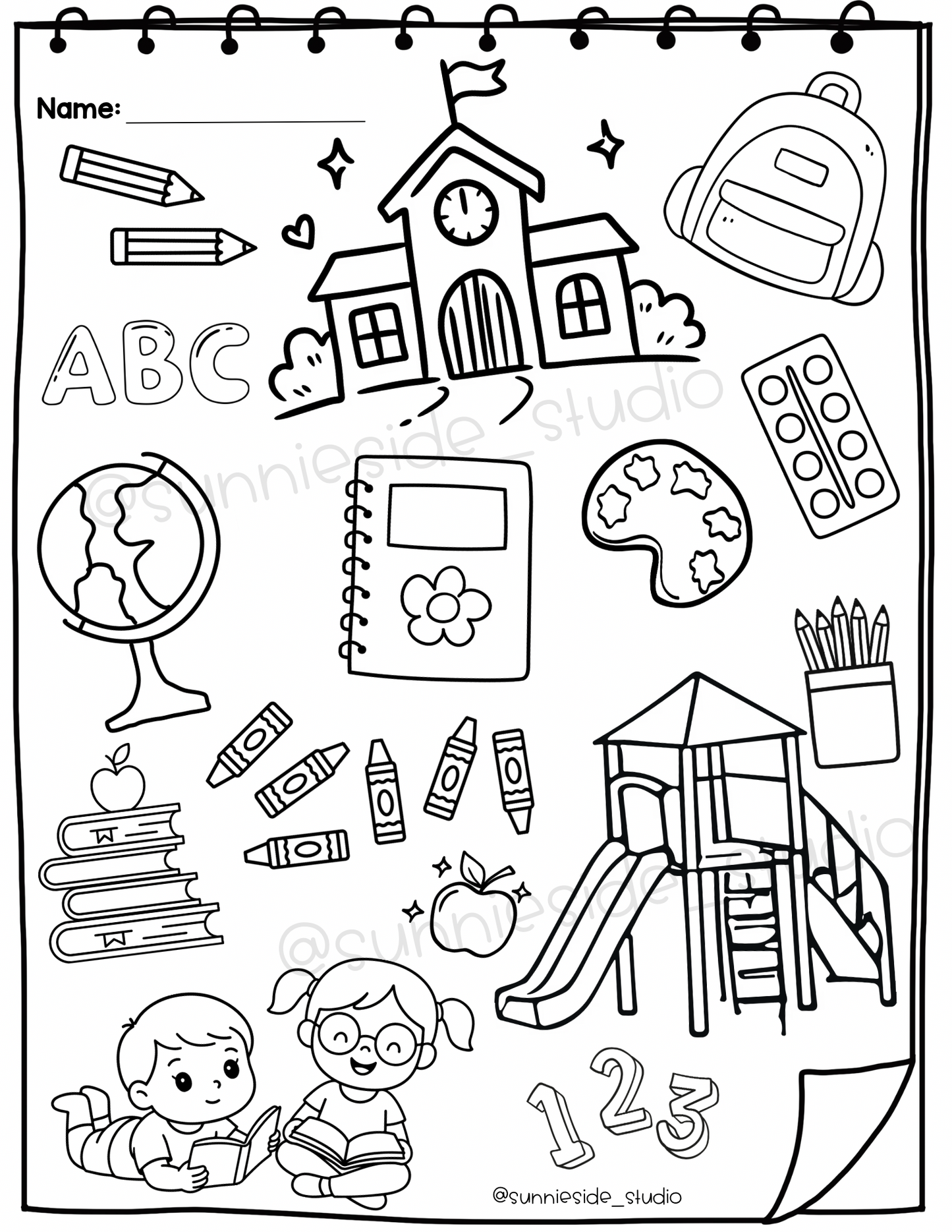 Back to School activity packet