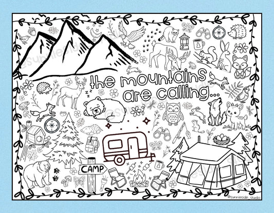 "To the Mountains" Busy Banner