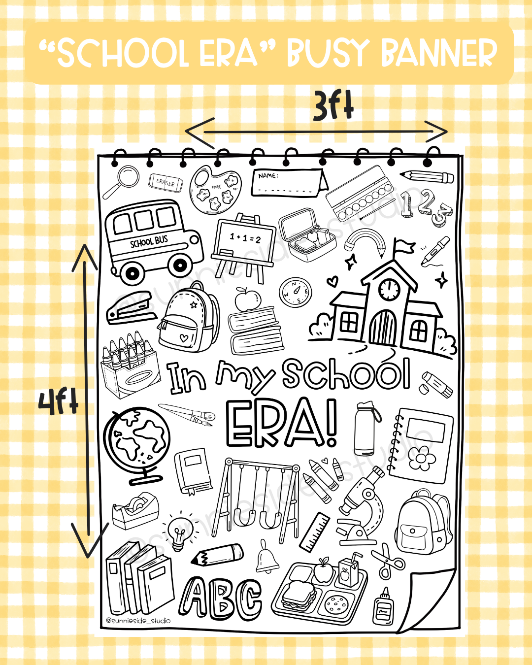 "School Era" busy banner