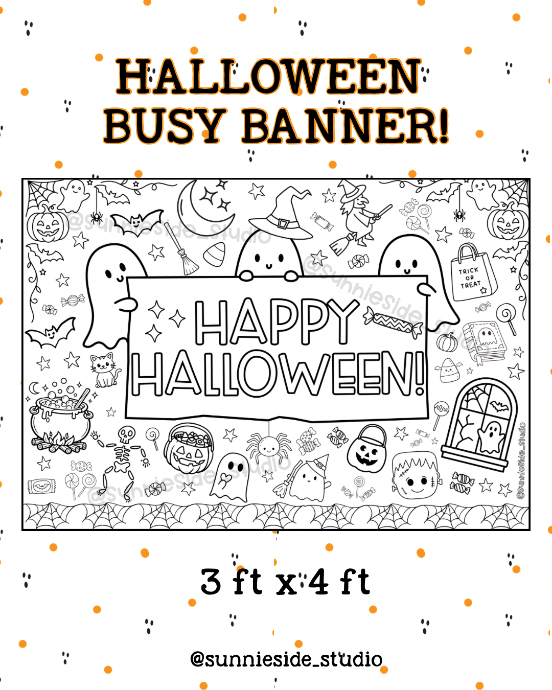 "HAPPY HALLOWEEN" Busy Banner