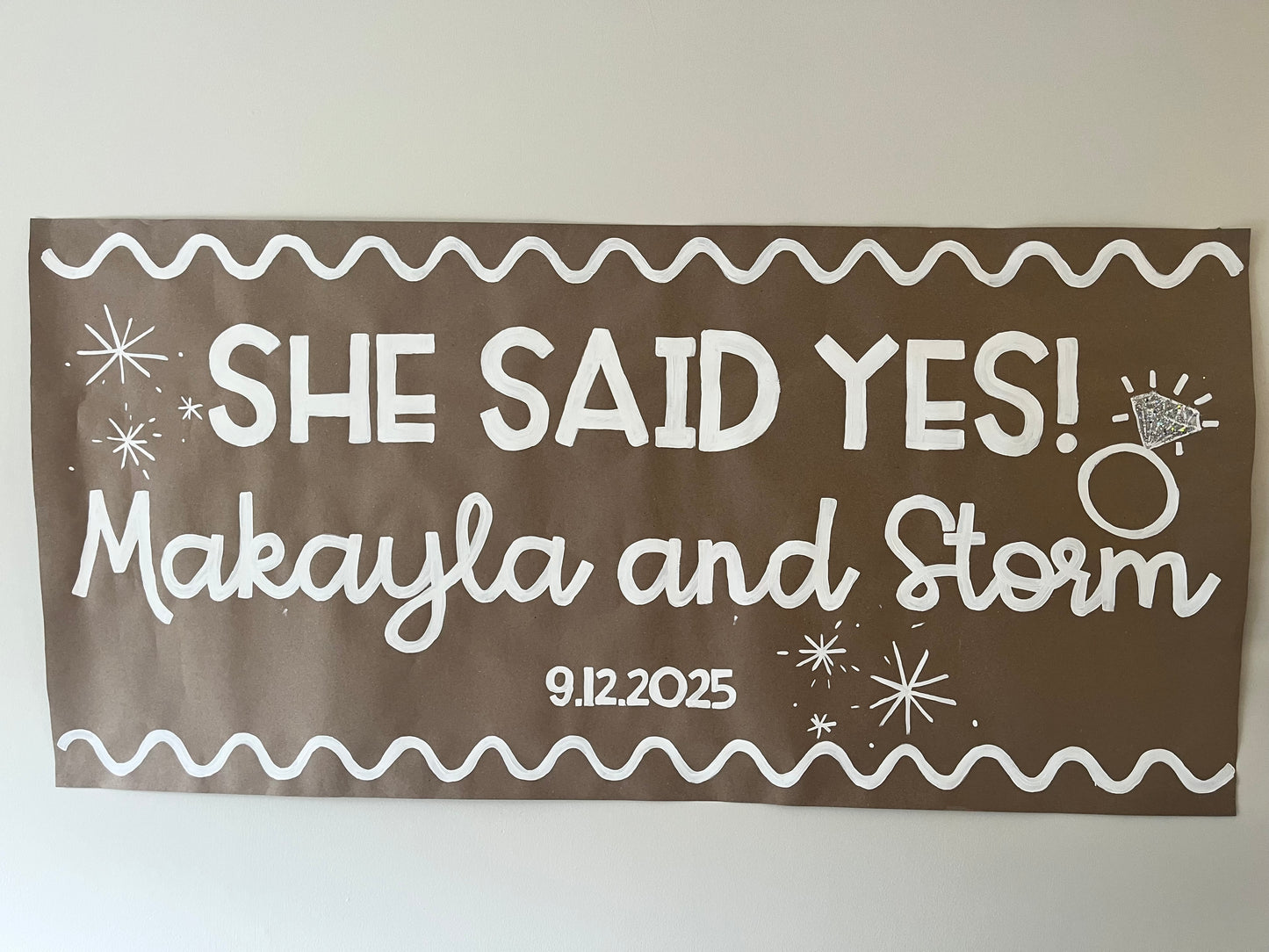 Custom 6ft Hand Painted Paper Banner