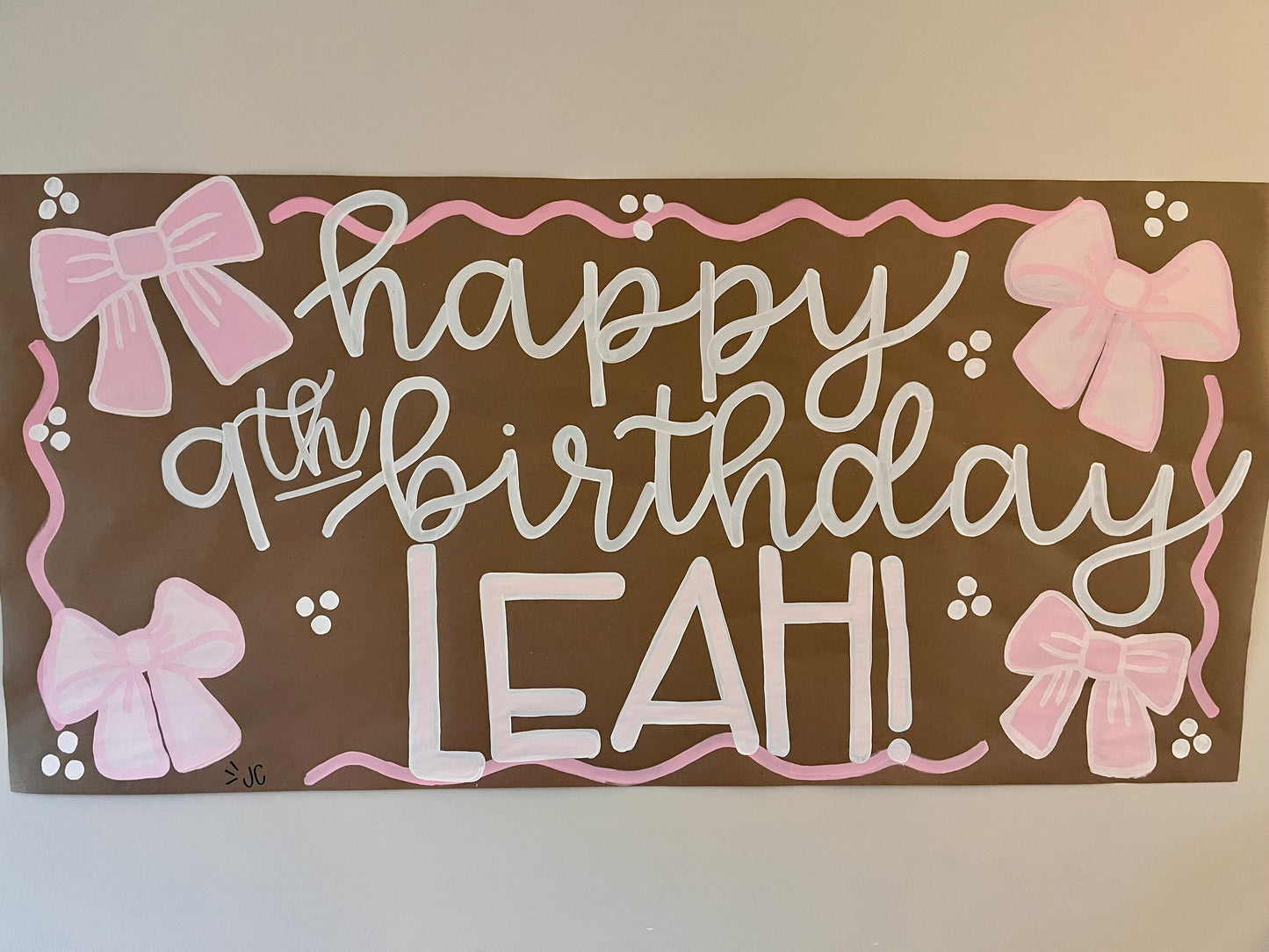 Custom 6ft Hand Painted Paper Banner